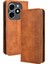 Tecno Spark 20 Künye Retro Pu Deri Standı Cüzdan Kapağı (Yurt Dışından) 1