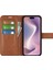 iPhone 16 Pro Max Buzağı Dokulu Pu Deri Folyo Kapaklı Cüzdan Telefon Kılıfı (Yurt Dışından) 2