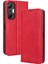 Infinix Hot 20S 4g / X6827 Manyetik Otomatik Kapanış Telefon Kılıfı Stand Retro Doku Pu Deri Anti-Shock Flip Cüzdan Telefon Kapağı (Yurt Dışından) 1