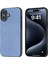 iPhone 16 Plus Yapay Doku Pu+Pc+Tpu Telefon Kapağı Siyah Kenar (Yurt Dışından) 1