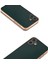 iPhone 16 Plus Elektro Kaplama Kenar Pu Deri Kaplamalı Tpu+Pc Telefon Kapağı (Yurt Dışından) 2