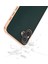 iPhone 16 Plus Elektro Kaplama Kenar Pu Deri Kaplamalı Tpu+Pc Telefon Kapağı (Yurt Dışından) 3