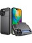 iPhone 16 Pro Max Pc+Tpu Telefon Arka Kapağı ve Sürgülü Kart Tutucu (Yurt Dışından) 1