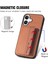 iPhone 16 Kart Tutucu Karbon Fiber Deri+Pc+Tpu Telefon Kapağı (Yurt Dışından) 4