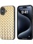 iPhone 16 Plus Dokuma Dokulu Deri+Pc+Tpu Hibrit Telefon Kılıfı (Yurt Dışından) 1