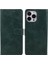iPhone 16 Pro Pu Deri Cüzdan Buzağı Dokulu Telefon Kapağı (Yurt Dışından) 1