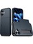 iPhone 16 Çift Katmanlı Tpu + Sürgülü Kart Yuvalı Pc Telefon Kapağı (Yurt Dışından) 1