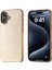 iPhone 16 Elektro Kaplama Kenar Pu Deri Kaplamalı Tpu+Pc Telefon Kapağı (Yurt Dışından) 1