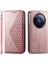 Realme 12 Pro/12 Pro Plus 5g Kılıf Eşkenar Dörtgen Baskılı Pu Deri + Tpu Telefon Kapağı (Yurt Dışından) 1