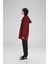 Yumuşak Dokulu Kapüşonlu Fermuarlı Bordo Basic Günlük Sweatshirt Act-15 2