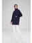 Yumuşak Dokulu Kapüşonlu Lacivert Basic Günlük Sweatshirt Act-23 5
