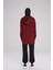 Yumuşak Dokulu Kapüşonlu Bordo Basic Günlük Sweatshirt Act-21 3