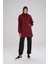 Yumuşak Dokulu Kapüşonlu Bordo Basic Günlük Sweatshirt Act-21 4