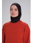 Yumuşak Dokulu Oversize Kiremit Basic Günlük Sweatshirt Act-22 4