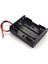 3lü Aaa Pil Kutusu Yuvası Ince Küçük Tip 3 Tane 1.5V Pil Dc 4.5V Plastik Pil Tutucu 14CM Kablo Oyuncak Araba Robot 4
