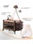 (Yatak Hediyeli) Coolstyle Maxi Cibinlikli Dönenceli Anne Yanı Park Yatak 70X110CM + Yatak 5