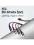 US-SJ317 4in1 2*lightning 1*type-C 1*micro Uçlu 1.2m 2A Örgülü Renkli Şarj ve Data Kablosu 2