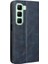 Infinix Hot 50 5g Mavi Için Retro Dokulu Deri Kılıf (Yurt Dışından) 3