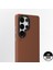 Galaxy S25 Ultra Kılıf Magsafe Uyumlu Mat Deri Desenli Youngkit Tech Fashion Kapak Kahverengi 2