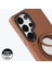 Galaxy S25 Ultra Kılıf Magsafe Uyumlu 360 Standlı Mat Deri Youngkit Tech Leather Kapak Kahverengi 2