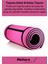 Taşıma Askılı Konfor Modeli Çift Taraflı Kaymaz Yoga Meditasyon Minderi Pembe Siyah Mat 2