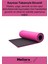 Taşıma Askılı Konfor Modeli Çift Taraflı Kaymaz Yoga Meditasyon Minderi Pembe Siyah Mat 3