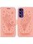 Samsung Galaxy A16 5g Pembe Kabartmalı Pu Kılıf (Yurt Dışından) 1