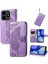Tecno Spark 10 Pro Açık Mor Için Kabartmalı Deri Kılıf (Yurt Dışından) 1