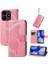 Tecno Spark 10 Pro Pembe Için Kabartmalı Deri Kılıf (Yurt Dışından) 1