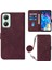 Infinix Hot 20 5g Şarap Kırmızısı Için Crossbody Deri Kılıf (Yurt Dışından) 1