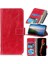 Sony Xperia Için Retro Crazy Horse Doku Pu Kılıfı 5 Iv Kırmızı (Yurt Dışından) 1