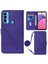 Tecno Camon 18I Mor Için Crossbody Deri Kılıf (Yurt Dışından) 2