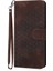 Infinix Hot 50 4g Kahve Için Kabartmalı Deri Kılıf (Yurt Dışından) 2