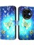 Tecno Spark 30C Altın Kelebek Için 3D Boyama Pu Kılıf (Yurt Dışından) 3
