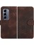 Infinix Hot 50 Pro+ 4g Coffee Için Kabartmalı Deri Kılıf (Yurt Dışından) 1