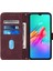 Infinix Hot 10 Lite / Smart 5 Şarap Kırmızısı Için Crossbody Deri Kılıf (Yurt Dışından) 3