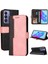 Tecno Camon 18/18 P Pembe Için Pu Deri Kılıf (Yurt Dışından) 1
