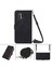 Tecno Camon 17 Siyah Için Crossbody Deri Kılıf (Yurt Dışından) 2