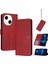 Tecno Spark Go 1 Kırmızı Için Buzağı Dokulu Deri Kılıf (Yurt Dışından) 1