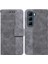 Infinix Hot 50 5g Gri Için Kabartmalı Pu Kılıf (Yurt Dışından) 1