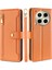 Tecno Camon 30 Turuncu Için Çapraz Gövde Fermuarlı Cüzdan Kılıf (Yurt Dışından) 1