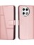 Tecno Spark 30 Pro Için Buzağı Dokulu Pu Kılıf Pembe Altın (Yurt Dışından) 1