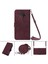 Infinix Zero 8 X687 Şarap Kırmızısı Için Crossbody Deri Kılıf (Yurt Dışından) 2