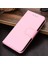 Infinix Hot 8 / Hot 8 / Tecno Camon 12 Pembe Için Deri Kılıf (Yurt Dışından) 1