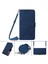 Tecno Pop 5 Lte-Bd4 Mavi Için Crossbody Deri Kılıf (Yurt Dışından) 1