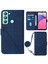 Tecno Pop 5 Lte-Bd4 Mavi Için Crossbody Deri Kılıf (Yurt Dışından) 3