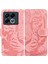 Infinix Note 40 5g Pembe Için Kaplan Kabartmalı Deri Kılıf (Yurt Dışından) 1