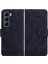 Infinix Hot 50 5g Siyah Için Tiger Kabartmalı Deri Kılıf (Yurt Dışından) 1