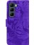 Infinix Hot 50 5g Mor Için Tiger Kabartmalı Deri Kılıf (Yurt Dışından) 4