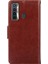 Tecno Camon 17 Kahverengi Için Deri Kılıf (Yurt Dışından) 4